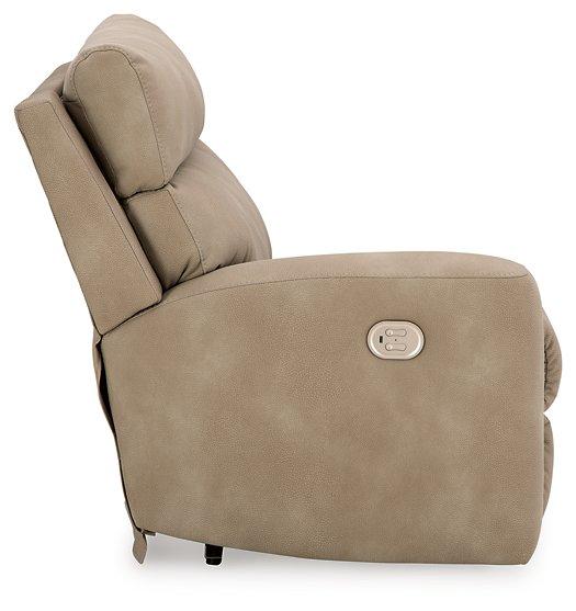Next-Gen DuraPella Power Reclining Sectional Loveseat with Console - Furniture Home Store (Hanford, CA)