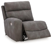 Next-Gen DuraPella Power Reclining Sectional Loveseat with Console - Furniture Home Store (Hanford, CA)