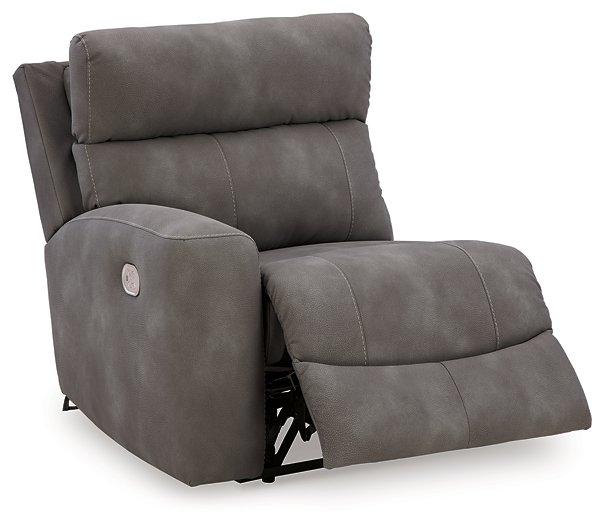 Next-Gen DuraPella Power Reclining Sectional Loveseat with Console - Furniture Home Store (Hanford, CA)