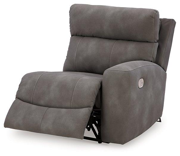 Next-Gen DuraPella Power Reclining Sectional Loveseat with Console - Furniture Home Store (Hanford, CA)