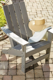 Visola Outdoor Adirondack Chair Set with End Table - Furniture Home Store (Hanford, CA)