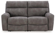 Next-Gen DuraPella Power Reclining Sectional Loveseat - Furniture Home Store (Hanford, CA)