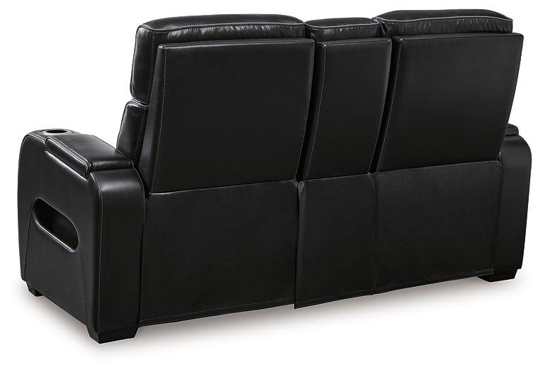Boyington Power Reclining Loveseat with Console - Furniture Home Store (Hanford, CA)