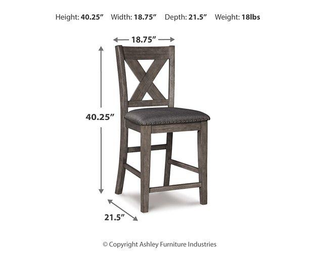 Caitbrook Counter Height Upholstered Bar Stool - Furniture Home Store (Hanford, CA)