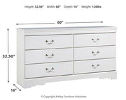 Anarasia Dresser and Mirror - Furniture Home Store (Hanford, CA)