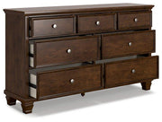 Danabrin Dresser and Mirror - Furniture Home Store (Hanford, CA)