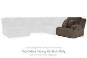 Top Tier Reclining Sectional with Chaise - Furniture Home Store (Hanford, CA)