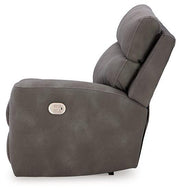 Next-Gen DuraPella Power Reclining Sectional Loveseat with Console - Furniture Home Store (Hanford, CA)