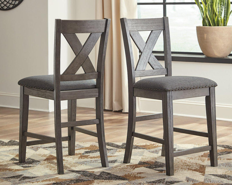 Caitbrook Counter Height Upholstered Bar Stool - Furniture Home Store (Hanford, CA)