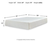 Chime 12 Inch Memory Foam Mattress in a Box - Furniture Home Store (Hanford, CA)