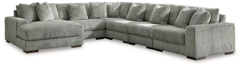 Lindyn Sectional with Chaise - Furniture Home Store (Hanford, CA)