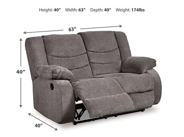 Tulen Reclining Loveseat - Furniture Home Store (Hanford, CA)