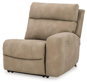 Next-Gen DuraPella Power Reclining Sectional Loveseat with Console - Furniture Home Store (Hanford, CA)