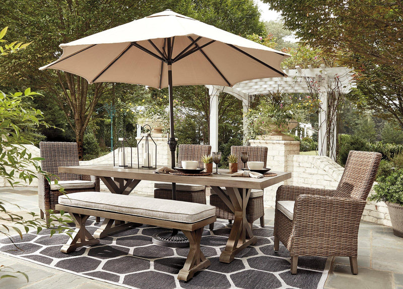 Beachcroft Outdoor Dining Table - Furniture Home Store (Hanford, CA)