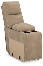 Next-Gen DuraPella Power Reclining Sectional Loveseat with Console - Furniture Home Store (Hanford, CA)