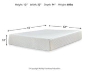 Chime 12 Inch Memory Foam Mattress in a Box - Furniture Home Store (Hanford, CA)