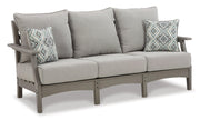 Visola Outdoor Sofa and Loveseat Set - Furniture Home Store (Hanford, CA)