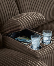 Top Tier Reclining Sectional with Chaise - Furniture Home Store (Hanford, CA)