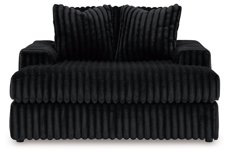 Midnight-Madness Oversized Chaise - Furniture Home Store (Hanford, CA)