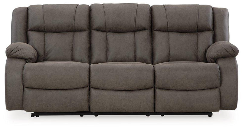 First Base Reclining Sofa - Furniture Home Store (Hanford, CA)
