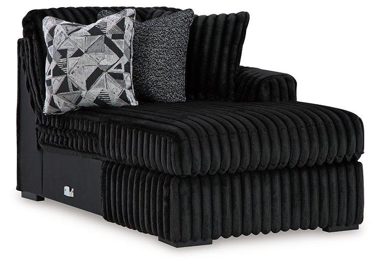 Midnight-Madness Sectional with Chaise - Furniture Home Store (Hanford, CA)