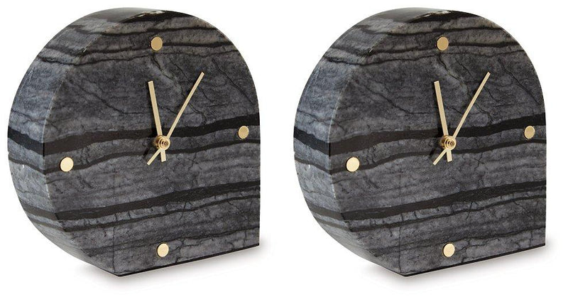 Janmour Table Clock (Set of 2) - Furniture Home Store (Hanford, CA)