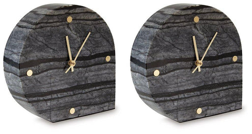 Janmour Table Clock (Set of 2) - Furniture Home Store (Hanford, CA)