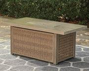 Beachcroft Outdoor Fire Pit Table - Furniture Home Store (Hanford, CA)