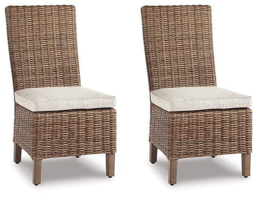 Beachcroft Outdoor Side Chair with Cushion (Set of 2) - Furniture Home Store (Hanford, CA)