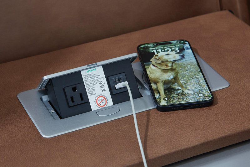 Clean-Slate Power Reclining Sofa - Furniture Home Store (Hanford, CA)