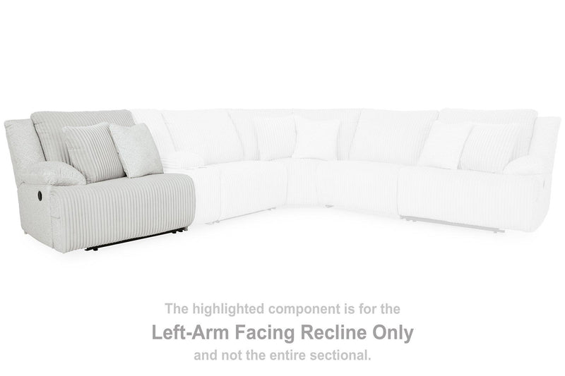 Top Tier Reclining Sectional with Chaise - Furniture Home Store (Hanford, CA)