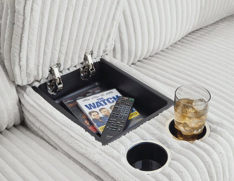 Top Tier Reclining Sectional with Chaise - Furniture Home Store (Hanford, CA)