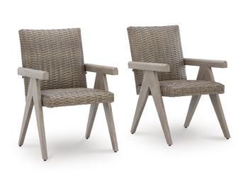 Cliff Trails Outdoor Arm Chair (Set of 2) - Furniture Home Store (Hanford, CA)