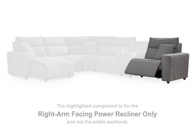 Modmax II Power Reclining Sectional with Audio Consoles - Furniture Home Store (Hanford, CA)