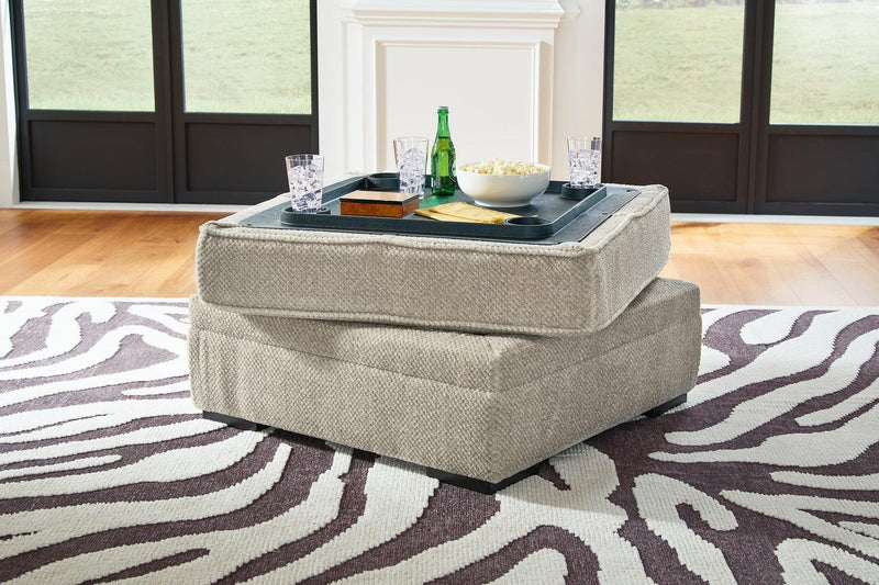 Calnita Ottoman With Storage - Furniture Home Store (Hanford, CA)