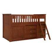 Rowe-(6) Low Loft Bunk with Bookcase and 2 Dressers image