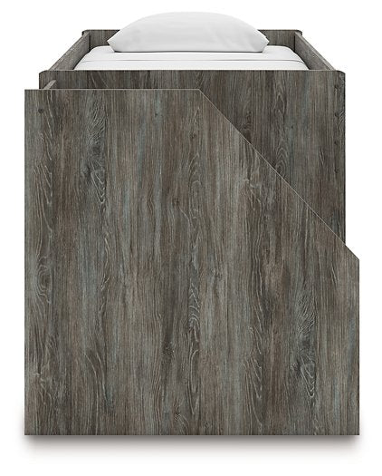 Frandern Loft Bed with Bookcase Storage - Furniture Home Store (Hanford, CA)