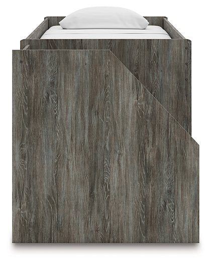 Frandern Loft Bed with Bookcase and Drawer Storage - Furniture Home Store (Hanford, CA)