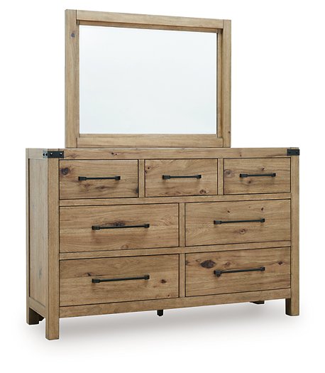 Ridgester Dresser and Mirror - Furniture Home Store (Hanford, CA)