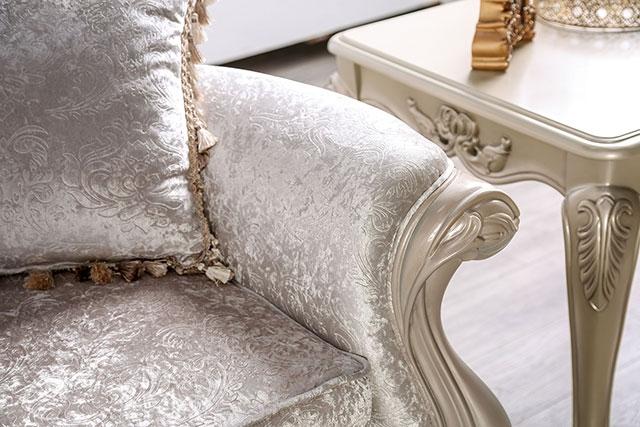 Acapulco White & Espresso Sofa - Furniture Home Store (Hanford, CA)