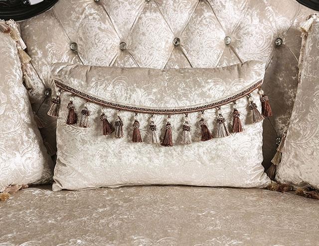 Acapulco White & Espresso Sofa - Furniture Home Store (Hanford, CA)