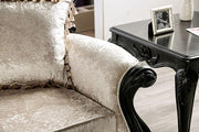 Acapulco White & Espresso Sofa - Furniture Home Store (Hanford, CA)
