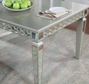 ADALIA Dining Table, Silver - Furniture Home Store (Hanford, CA)