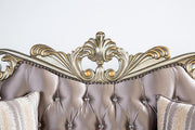 Albacete Sofa Campage & Walnut - Furniture Home Store (Hanford, CA)