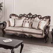 Albacete Sofa Campage & Walnut - Furniture Home Store (Hanford, CA)