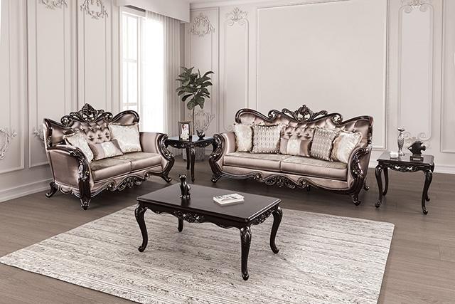 Albacete Sofa Campage & Walnut - Furniture Home Store (Hanford, CA)