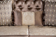 Albacete Sofa Campage & Walnut - Furniture Home Store (Hanford, CA)
