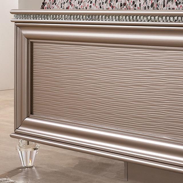 Allie Bed Beige & Pink - Furniture Home Store (Hanford, CA)