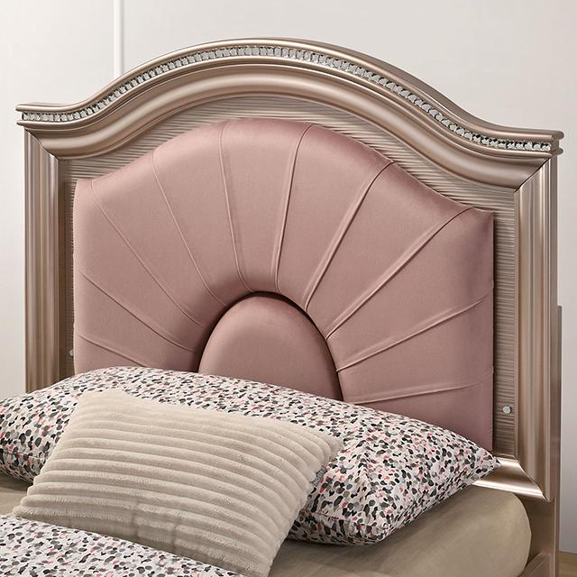 Allie Bed Beige & Pink - Furniture Home Store (Hanford, CA)