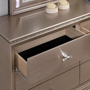 ALLIE Dresser Beige & Rose Gold - Furniture Home Store (Hanford, CA)